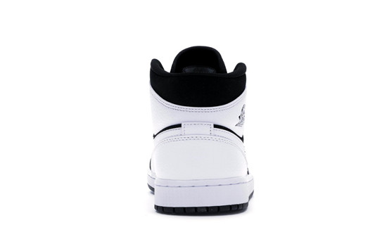 Air Jordan 1 Mid White Black 554724-113
